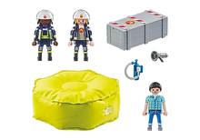 Playmobil 71465 Action Heroes: Firefighters with Air Pillow