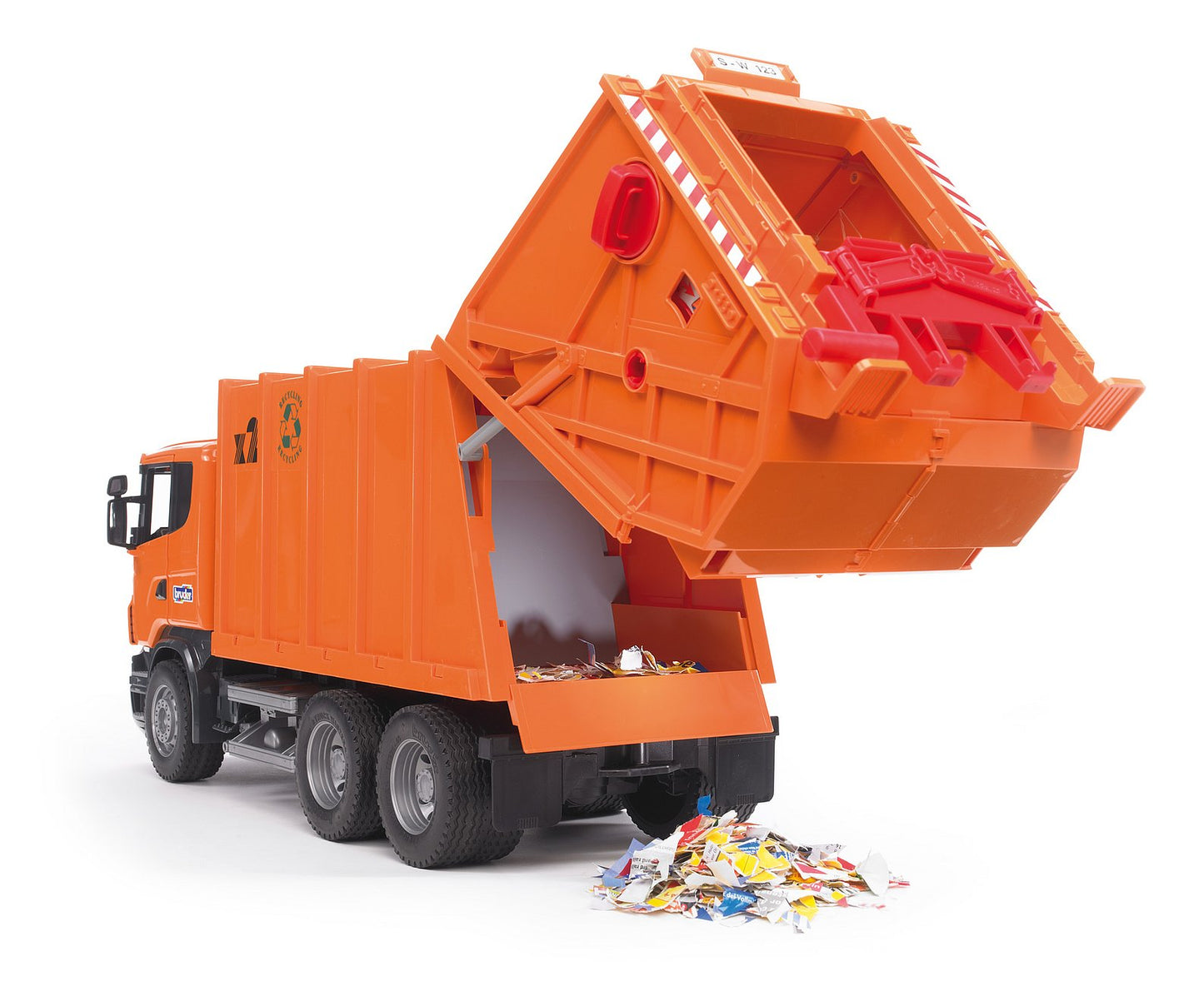 Bruder Scania R-Series Garbage Truck - Orange