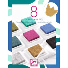 Djeco 8 Ink Pads And 1 Cleaner - Chic Colours For Older Ones