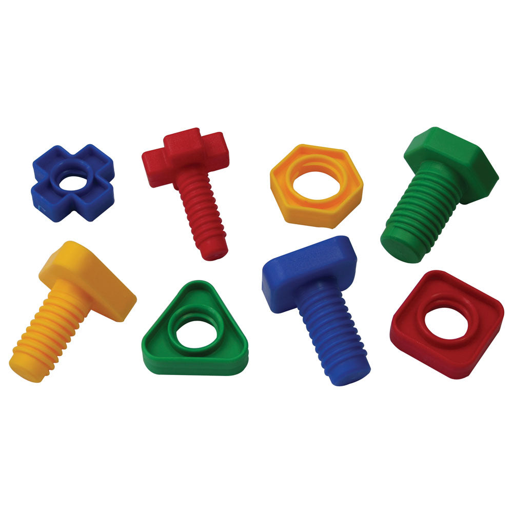 BigJigs Educational Pairing Bolts and Nuts 128pcs