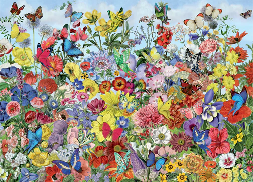 Cobble Hill Puzzles 1000 Pieces Butterfly Garden