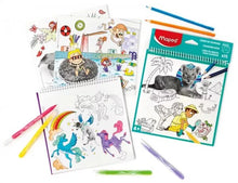 Maped Spiral 15 Sheet Colouring Book