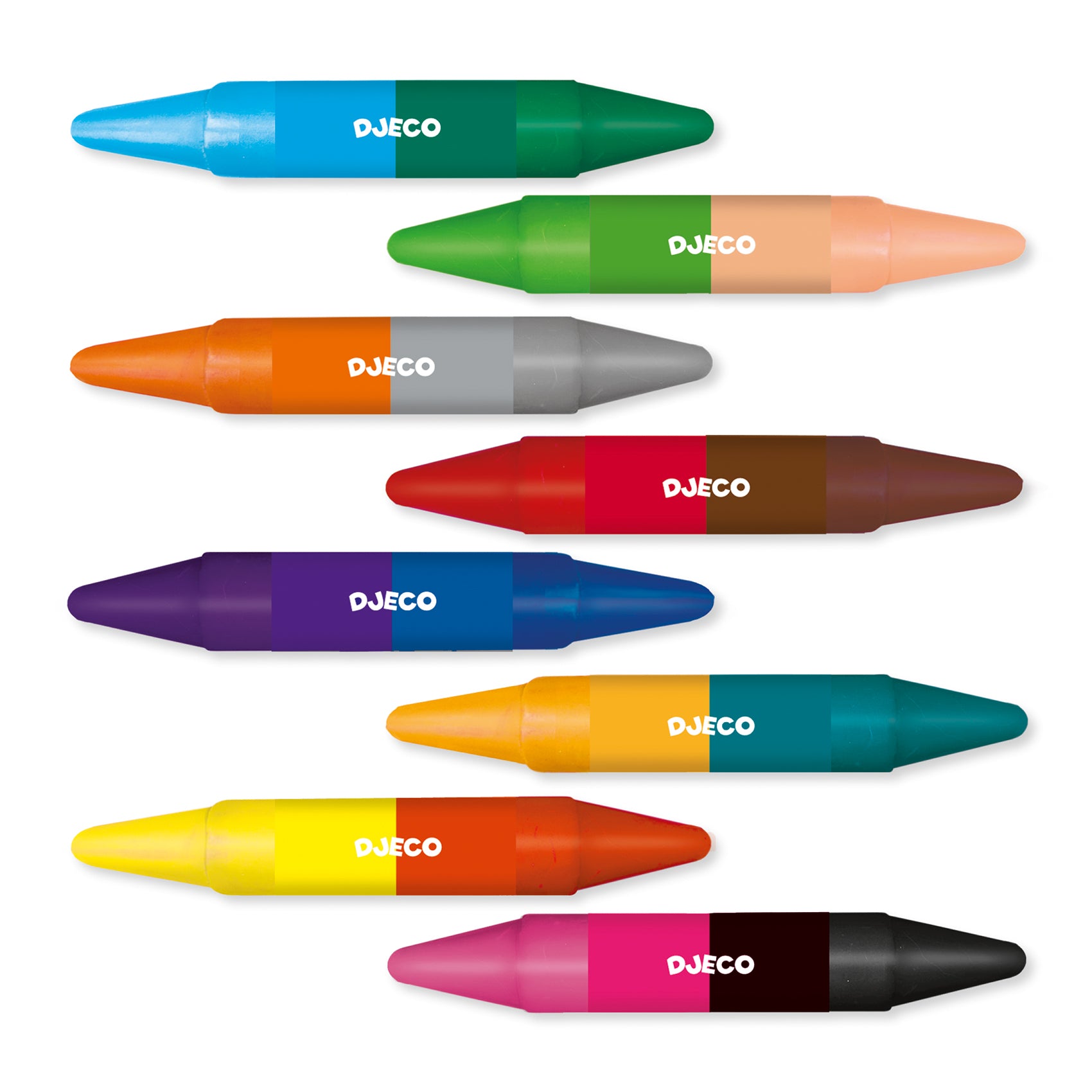 Djeco 8 Twins Crayons