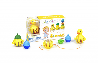 Lalaboom Pull Along Duck & Beads
