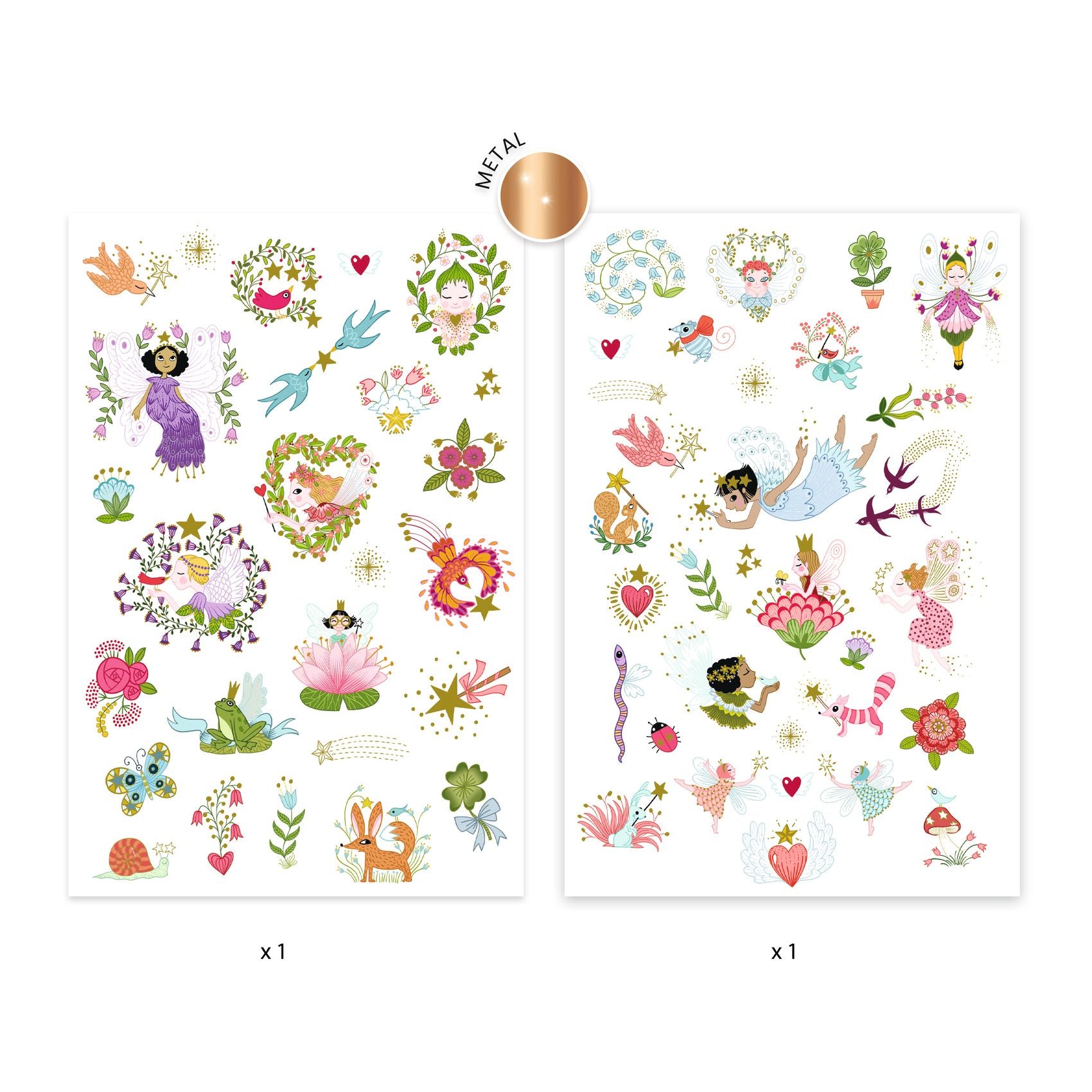 Djeco Fairy Friends Temporary Tattoos