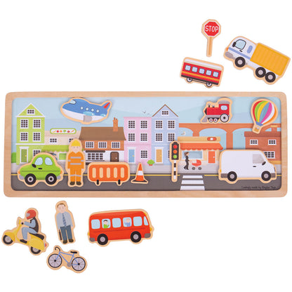 BigJigs Magnetic Board (City)
