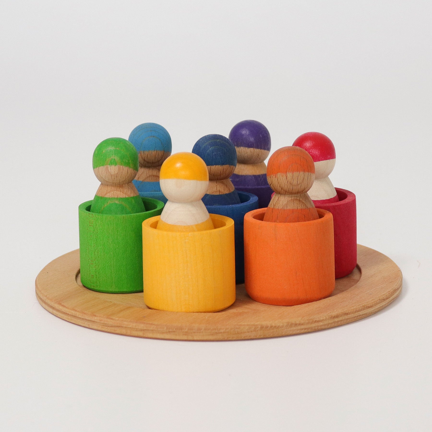 Grimms Seven friends In Wooden Bowls