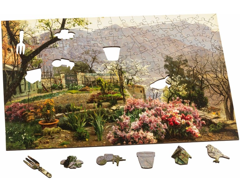 Wentworth Wooden Puzzles Flower Garden near Bellagio - Maxi 250 Pieces