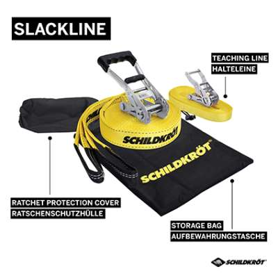 Schildkröt Slackline with Teaching Line