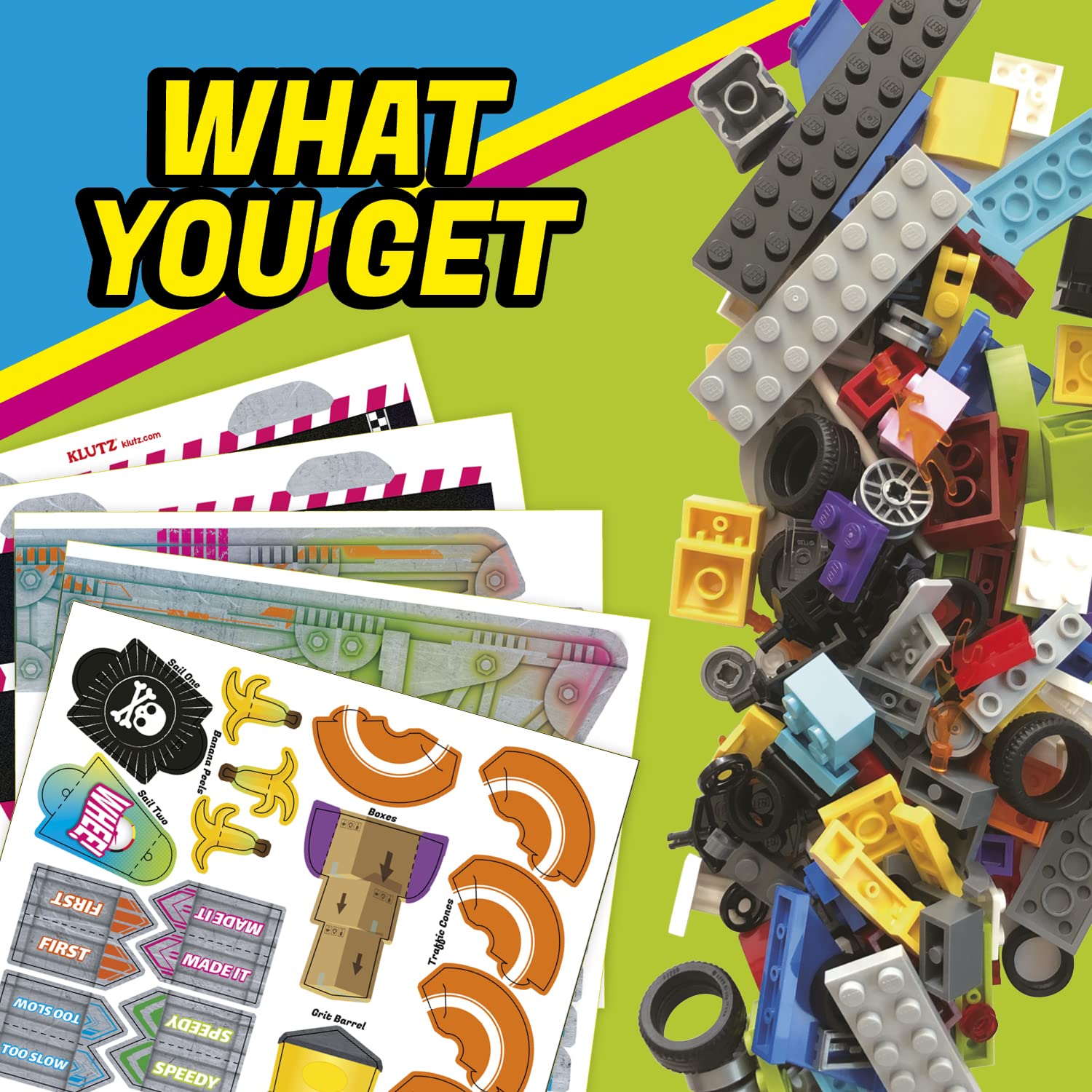 Klutz Lego Race Cars Paperback Book