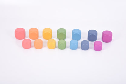 TickiT Rainbow Wooden Cubes