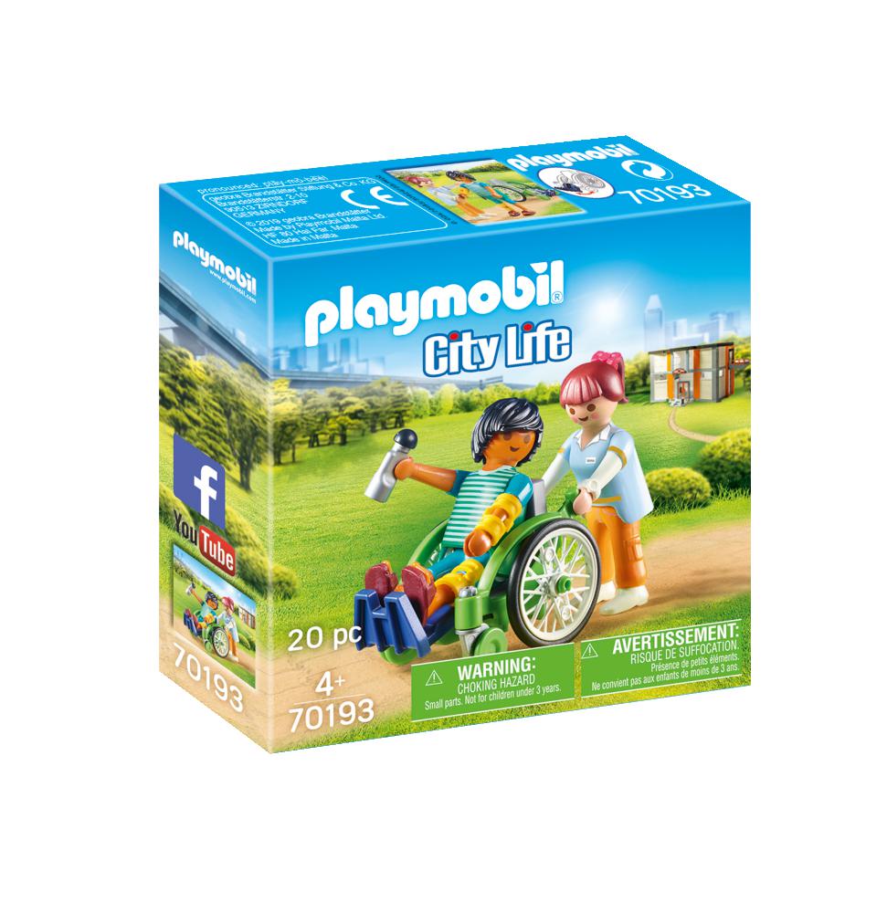 Playmobil 70193 City Life Hospital Patient in Wheelchair
