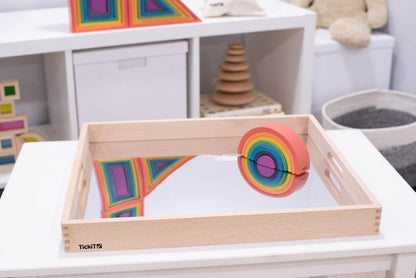 Tickit Wooden Mirror Tray