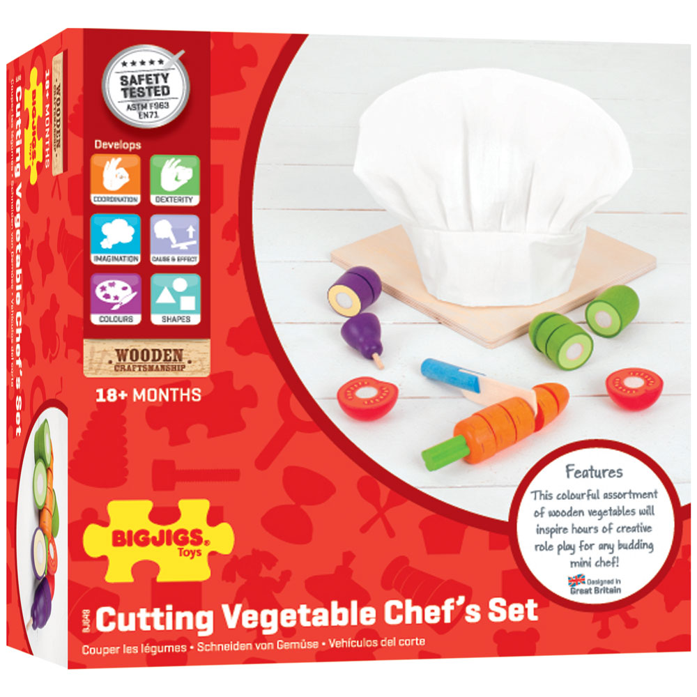 BigJigs Cutting Vegetables Chef Set