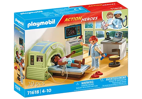 Playmobil 71618 Action Heroes: MRI Scanner with Patient