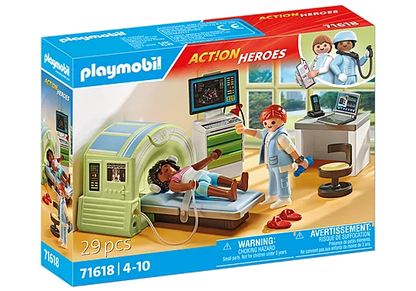 Playmobil 71618 Action Heroes: MRI Scanner with Patient