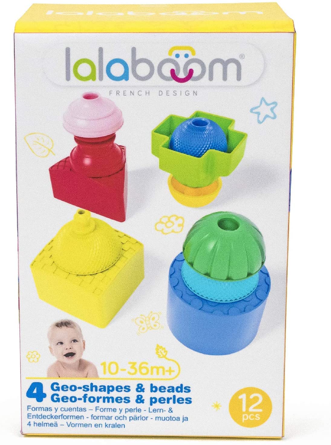 Lalaboom 4 Shapes And 4 Beads