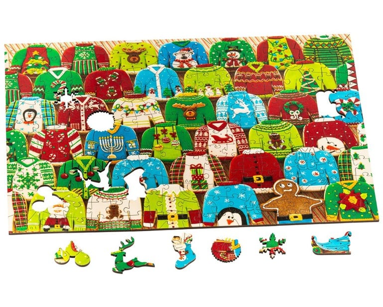 Wentworth Wooden Puzzles Gingerbread Jumpers - Maxi 250 Pieces
