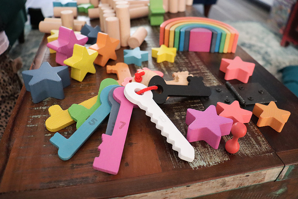 Tickit Rainbow Wooden Keys