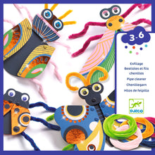 Djeco Threading Pipe Cleaners Yarn bugs