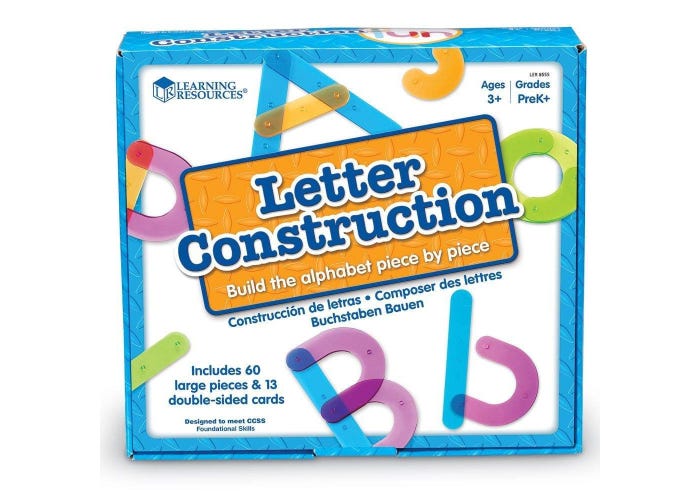 Learning Resources Letter Construction Activity Set