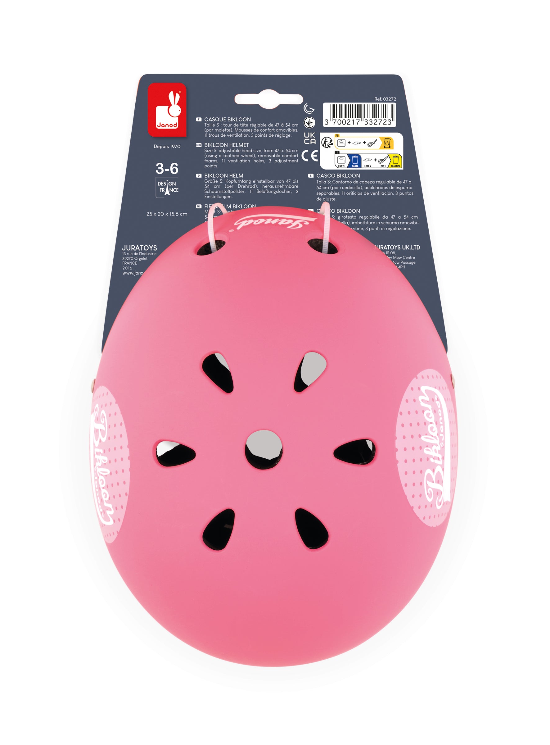 Janod Pink Dots Helmet