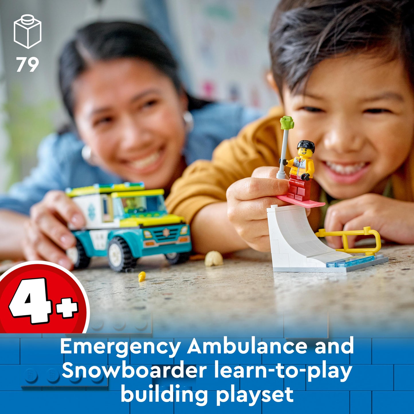 Lego City 60403 Emergency Ambulance and Snowboarder