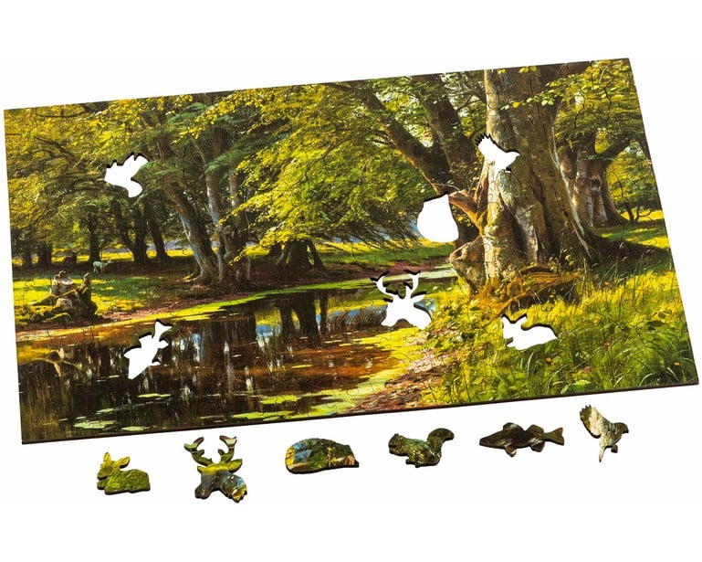 Wentworth Wooden Puzzles Summer's Day at the Forest Stream - Maxi 250 Pieces