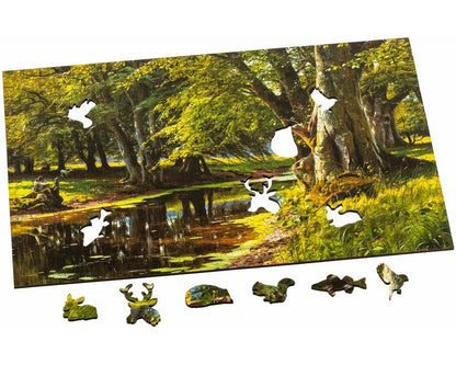 Wentworth Wooden Puzzles Summer's Day at the Forest Stream - Maxi 250 Pieces