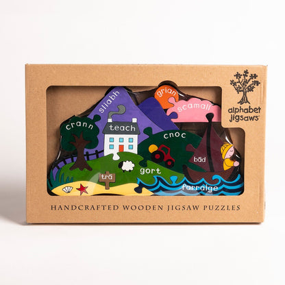 Alphabet Jigsaws Irish Scene Jigsaw Puzzle (As Gaeilge)