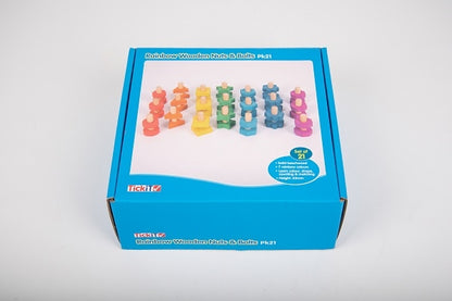 TickiT Rainbow Wooden Nuts & Bolts