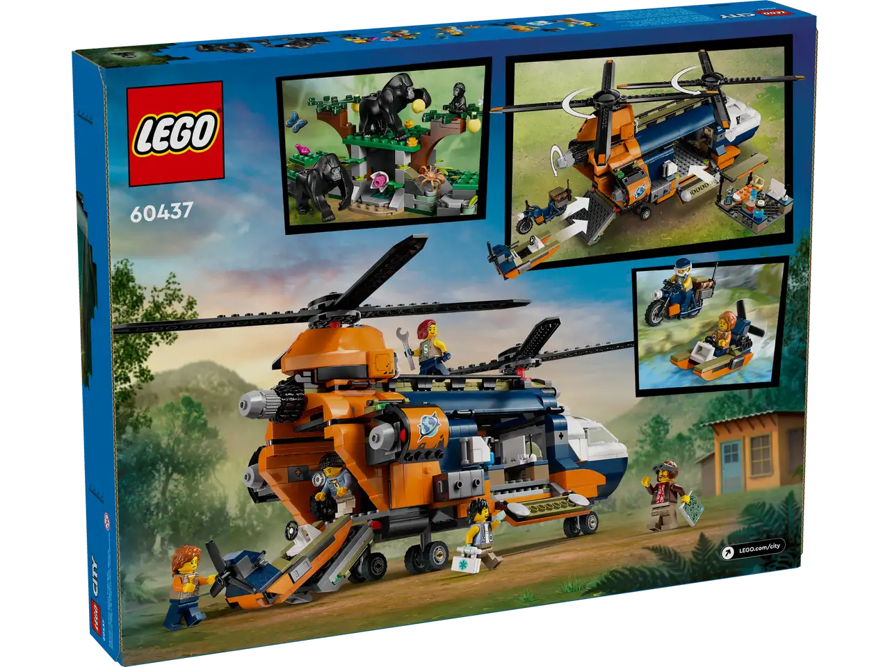 Lego City Exploration 60437 Jungle Explorer Helicopter at Base Camp