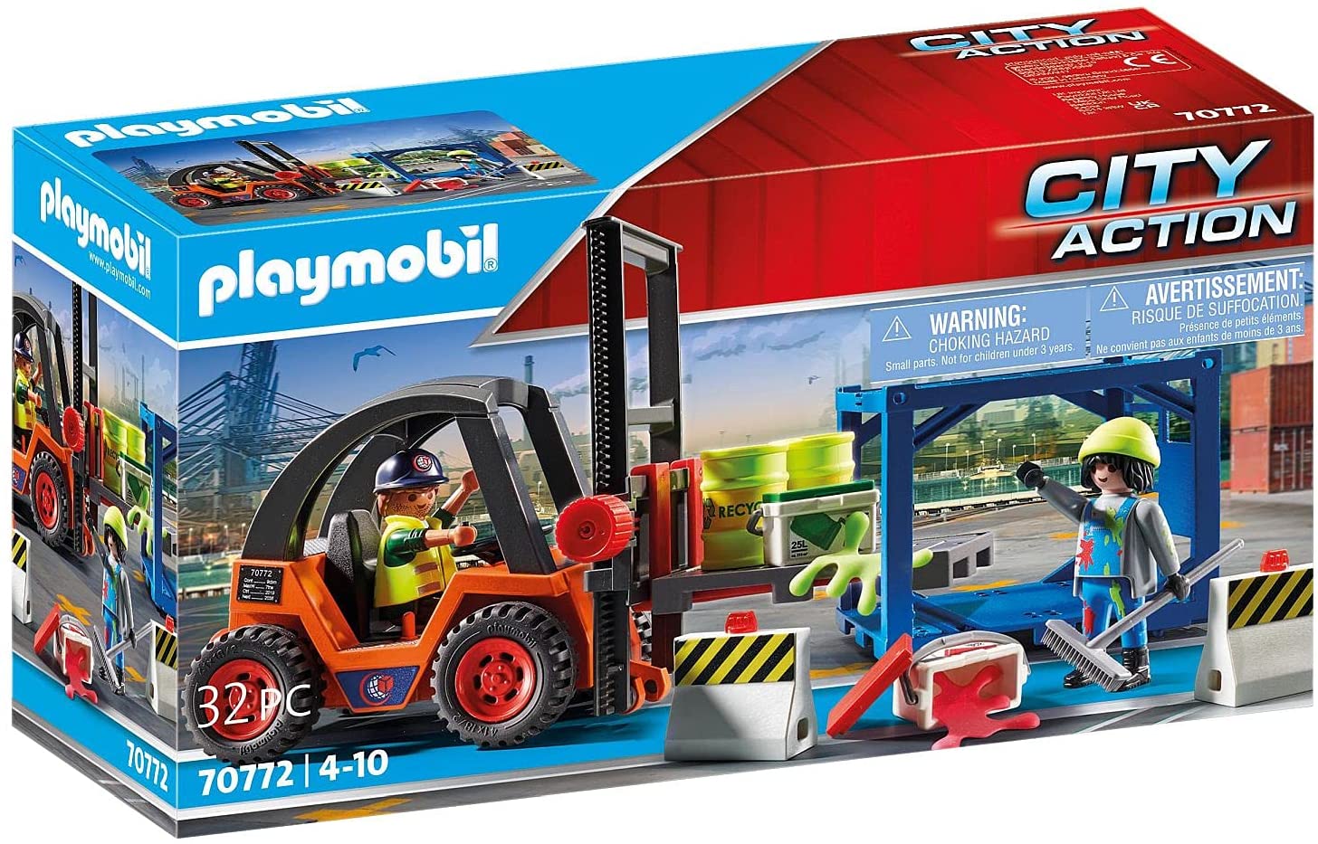 Playmobil 70772 Cargo Forklift with Freight