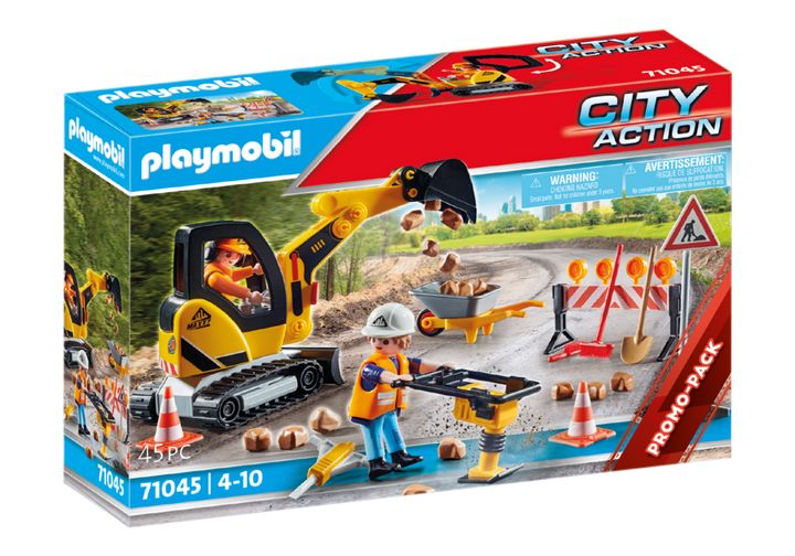 Playmobil 71045 Road Works Construction Zone Promo Pack