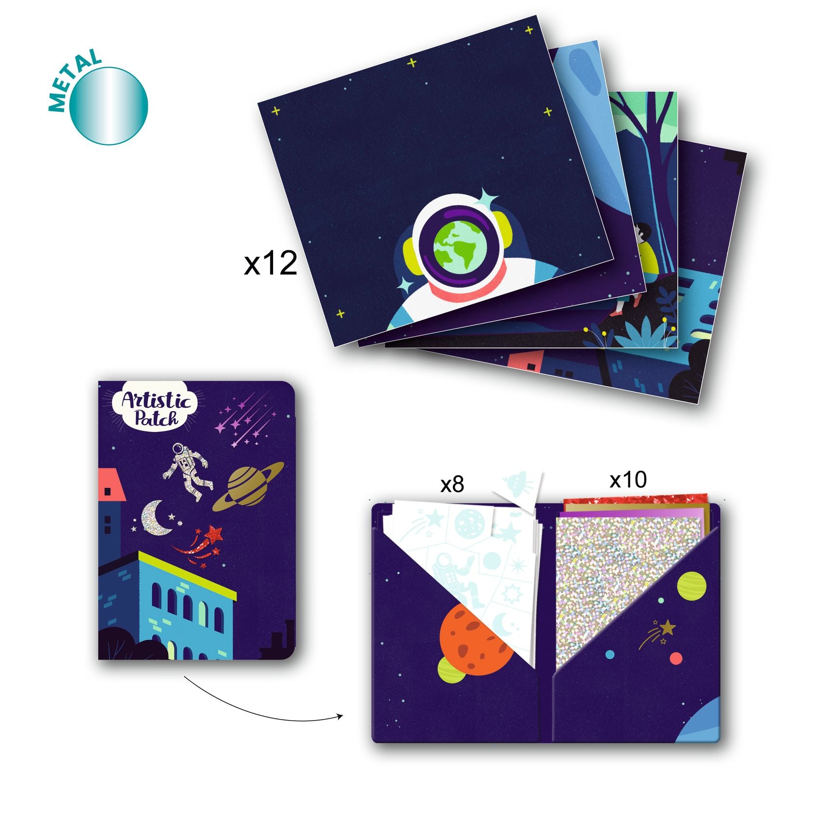 Djeco Artistic Patch Metal - Cosmos (F)