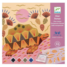 Djeco Clear Stamps - Patterns And Animals