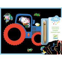 Djeco Learning About Vehicles Scratch Cards