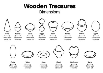Tickit Wooden Treasures Touch & Match