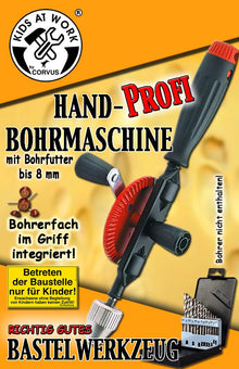 Kids At Work Hand Drill 8 Mm Professional