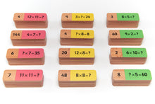 Educational Advantage Wooden Multiplication Dominoes