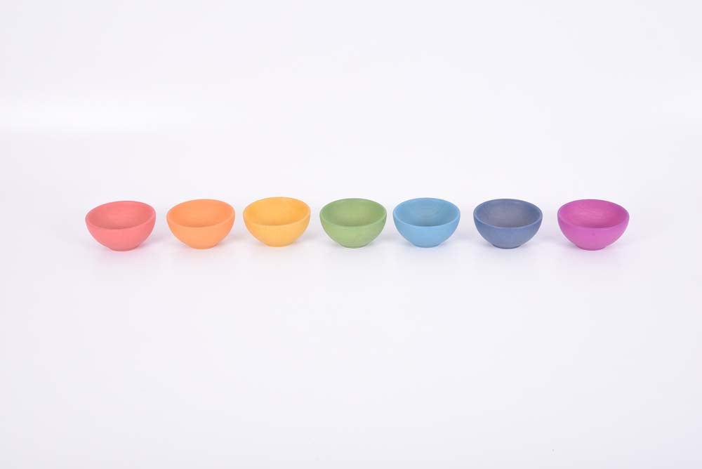 TickiT Rainbow Wooden Bowls