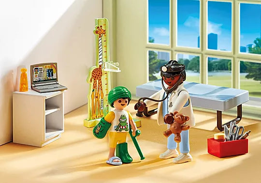 Playmobil 71619 Action Heroes: Paediatrician and Patient with Teddy Bear