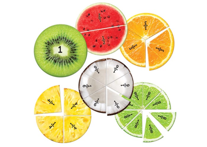 Learning Resources Magnetic Fruit Fractions