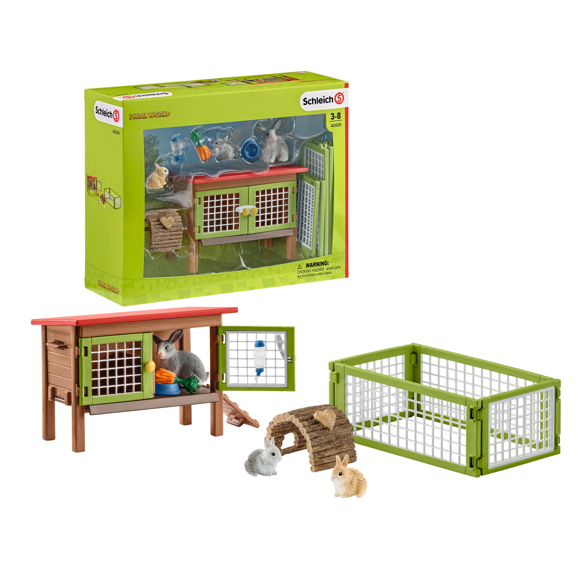 Schleich Rabbit Hutch-42420