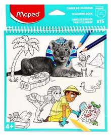 Maped Spiral 15 Sheet Colouring Book