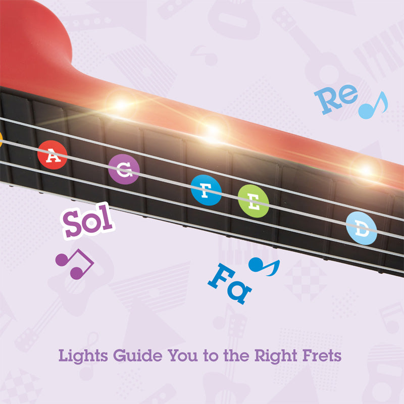 Hape Teach Yourself Electric Ukulele - Red