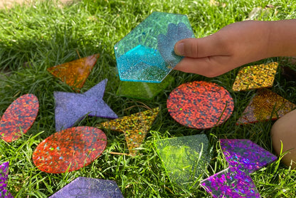 TickiT Rainbow Glitter Shapes