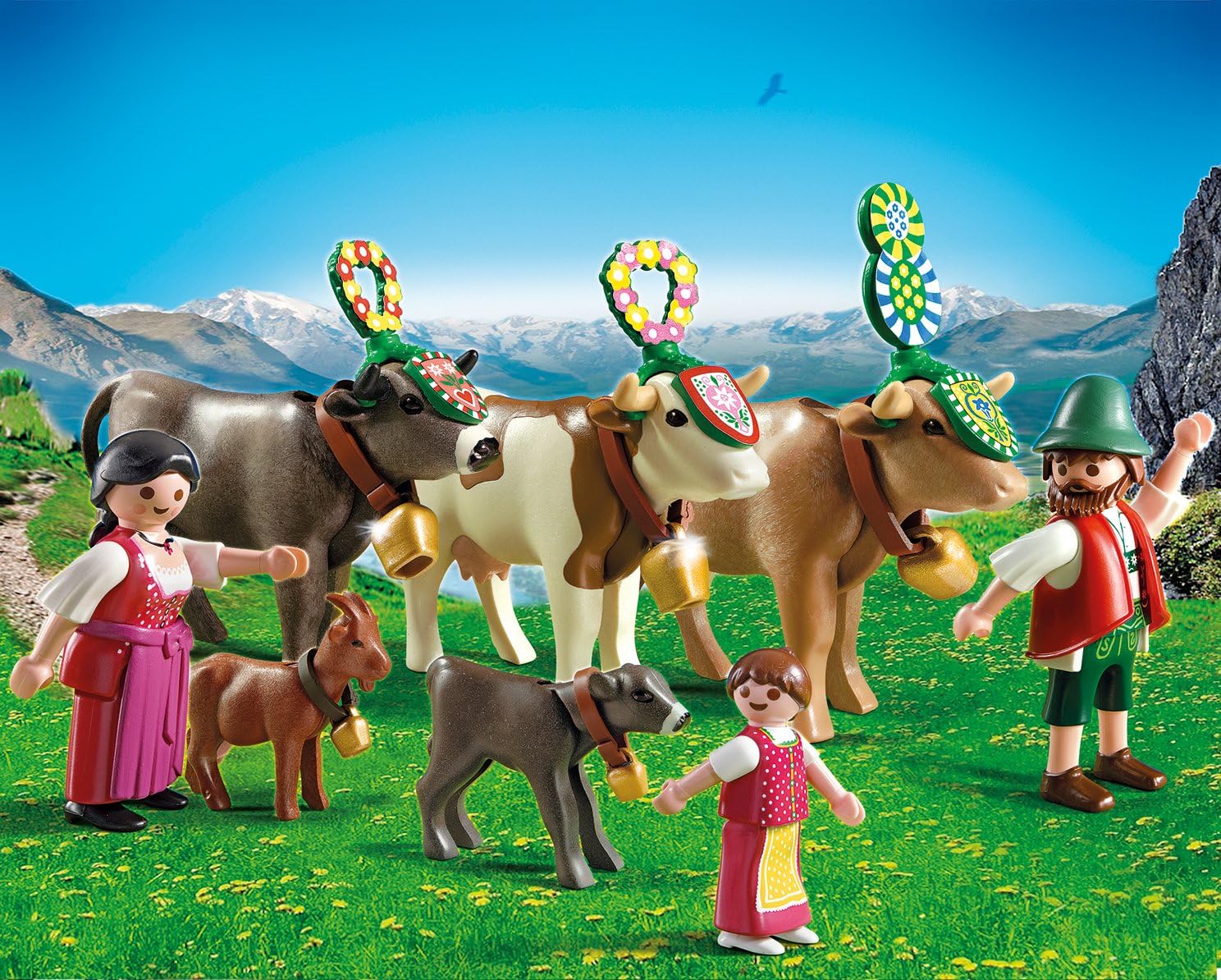 Playmobil 5425 Bavarian Alpine Festival Mountain Cattle Drive
