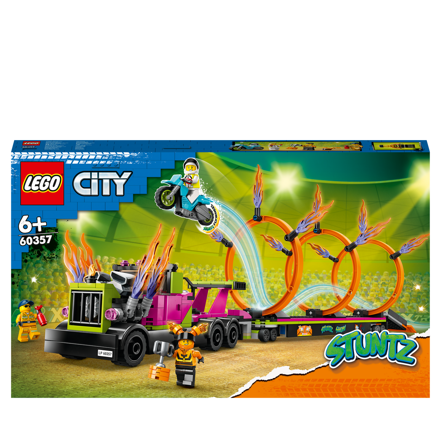Lego City Stuntz 60357 Stunt Truck & Ring of Fire Challenge (C)