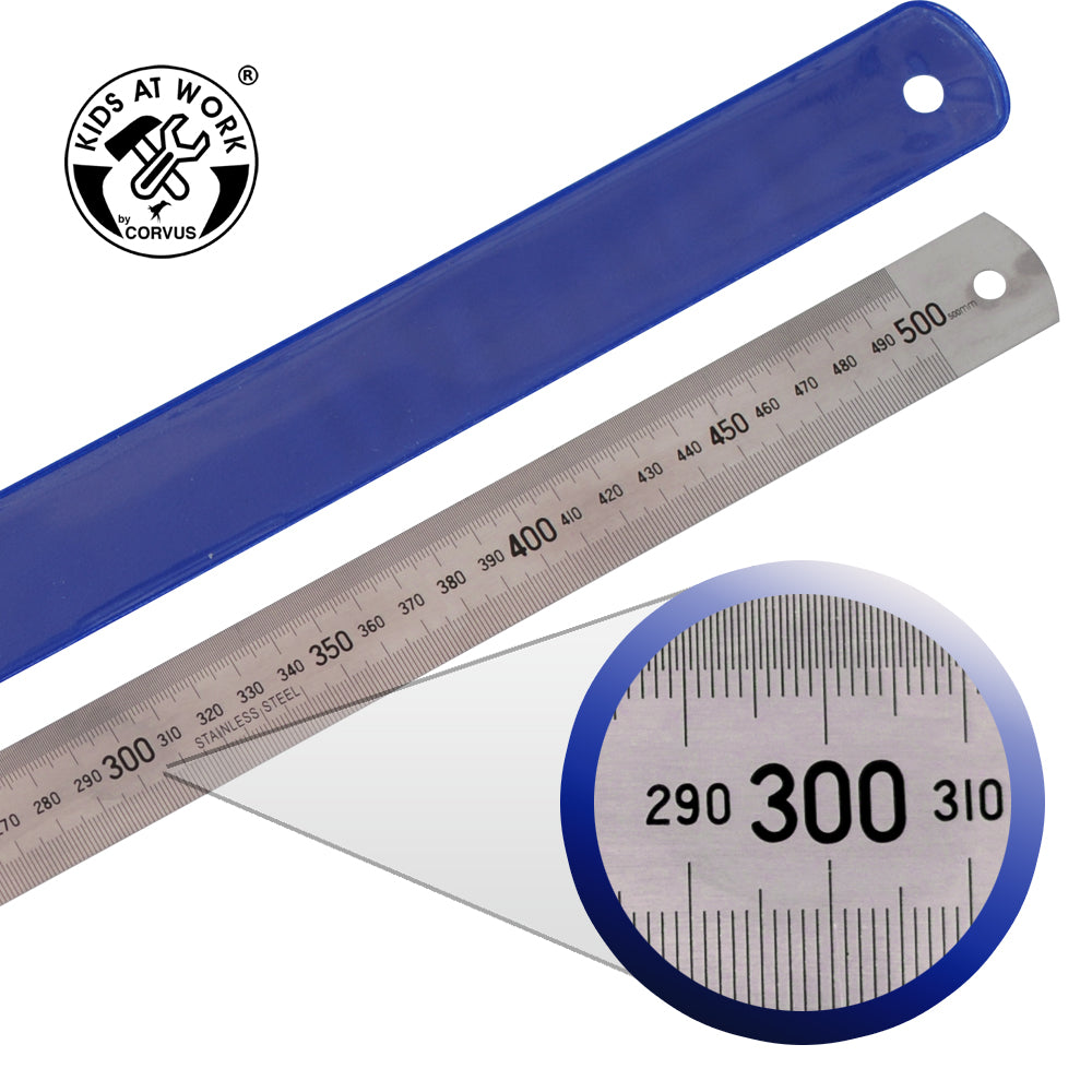 Kids At Work Steel Ruler 50 Cm